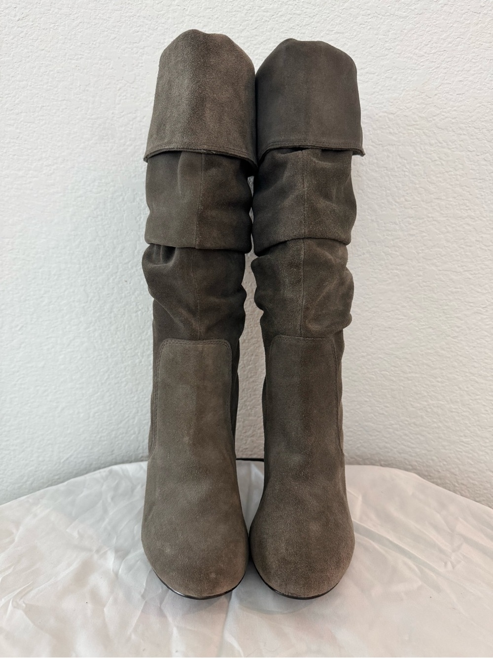 Steve Madden Gray Slouch Suede Knee Boots